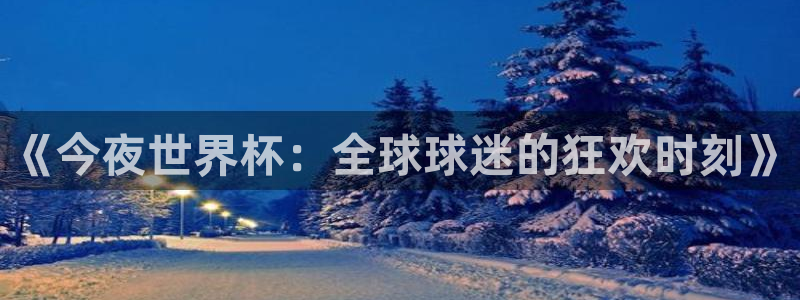 世界杯预赛赛程:《今夜世界杯:全球球迷的狂欢时刻》